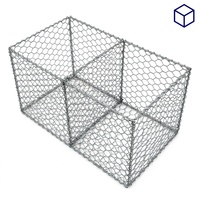 가비온 바스켓 스톤 케이지 2x1x1m 아연-알루미늄-마그네슘 코팅 80x100mm 2.0-2.7mm 옹벽 하천둑 경사면 보호