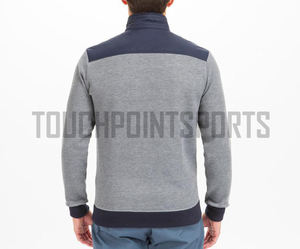 Sudadera con capucha para hombre y mujer, chaqueta cortavientos de media cremallera, 100% poliéster, talla grande, pista al aire libre personalizada en blanco - Product Image 5