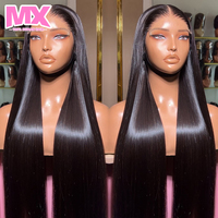 Pelucas de Cabello Humano Liso Vietnamita al por Mayor, 100% HD Lace, Densidad Completa, Sin Pegamento, con Frente de Encaje
