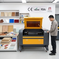 Machine de gravure laser CO2 de bureau ActionLasers 60W 4060 avec système Ruida pour le bois, le contreplaqué, l'acrylique, petite entreprise, découpeuse laser CNC