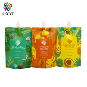Personnalisé Refermable Sacs Mat Bec Poche Shampooing Sac Stand Up Pouch Liquide Sachet D'emballage 200ml - Product Image 1