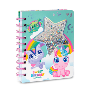 Quaderno con glitter fluttuanti Sweet Dreams - Product Image 2