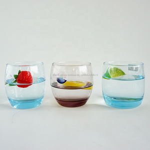 10oz best selling glasses high <span class=keywords><strong>ball</strong></span> translucent purple and blue glass for daily use - Product Image 1