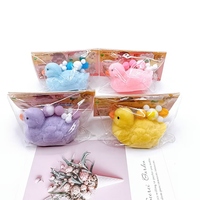Jouets anti-stress en forme de canard simulé collant en gros personnalisés, jouets sensoriels pour réduire l'anxiété, jouets à presser doux à rebond