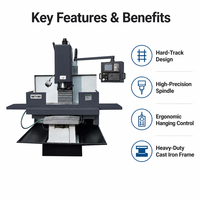 Machine de fraisage verticale CNC à 3 axes XK7130 XK7132 XK7135 XK7136 BT40, fraiseuse CNC économique pour le traitement du métal et de l'aluminium