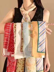 Foulard in <span class=keywords><strong>Cotone</strong></span> per <span class=keywords><strong>Donna</strong></span> Personalizzabili all'Ingrosso, Bandane Quadrate Leggere e Resistenti per Acconciature e Decorazioni - Product Image 2