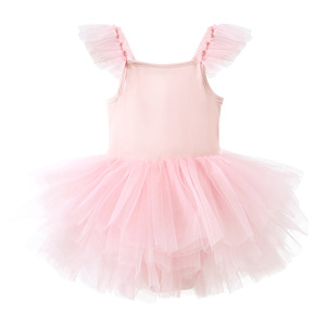 <span class=keywords><strong>Ropa</strong></span> de actuación para <span class=keywords><strong>niñas</strong></span>, vestido de malla de viento para escuchar, falda de <span class=keywords><strong>Ballet</strong></span> para práctica de gimnasia, <span class=keywords><strong>ropa</strong></span> de baile para niños - Product Image 4