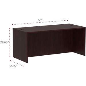 Escritorio Alera Valencia Series de 66 x 30 x 29-1/2 Pulgadas en Color Caoba para Uso en Oficina - Product Image 3