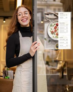 ที่ใส่ป้ายอะคริลิกติดผนังพร้อมเทปกาว<span class=keywords><strong>8</strong></span>แพ็คขนาด<span class=keywords><strong>8</strong></span>.5x11นิ้ว - Product Image 6