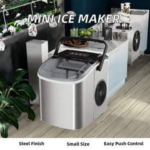 Máquina de hielo eléctrica para encimera doméstica de acero inoxidable <span class=keywords><strong>Mini</strong></span> máquina de hielo en forma de bala - Product Image 2