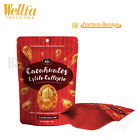 Sachet Doypack de luxe personnalisé avec logo, imprimé multicolore, pour emballage de noix, qualité alimentaire supérieure, pour noix de cajou et amandes