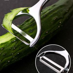 Éplucheur en acier inoxydable, outil de cuisine multifonctionnel pour fruits et légumes, avec lame tranchante, facile à utiliser - Product Image 1