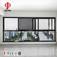 Ventanas Corredizas Horizontales de Aluminio de Último Diseño, Delgadas, con Aislamiento Térmico, Ahorro de Energía, Antirrobo, Contemporáneas