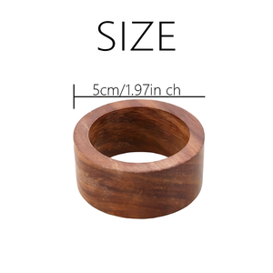 Anneau <span class=keywords><strong>de</strong></span> <span class=keywords><strong>serviette</strong></span> en <span class=keywords><strong>bois</strong></span> rétro simple et luxueux personnalisable respectueux <span class=keywords><strong>de</strong></span> l'environnement pour la fête <span class=keywords><strong>de</strong></span> mariage pour la table à manger - Product Image 5