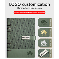 Ensemble Cadeau d'Affaires Personnalisé avec Logo Certifié : Carnet en Tissu, Stylo, Clé USB – Options Multicolores Personnalisables pour Réunions Annuelles et Promotionnelles