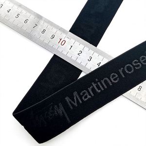 Wholesale Custom Nylon Elastic Band 2 Inch Embossed Elastic Belt Polyester Elastic <b>Webbing</b> for Wig Hats - Product Image 6