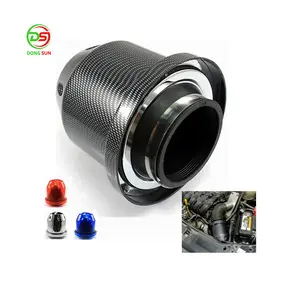 High Flow 76mm 3 Zoll Sport Lufteinlass filter Pilzkopf High Flow Carbon Fiber Modifizierter Auto Luftfilter