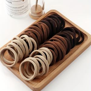 Vente en gros 100 pièces/sac élastiques pour <span class=keywords><strong>cheveux</strong></span> élastiques élastiques pour queue de cheval chouchous bandes de <span class=keywords><strong>cheveux</strong></span> noirs pour femmes filles bandeau - Product Image 5