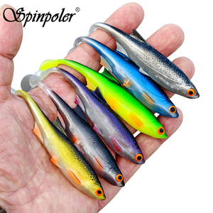 Leurre souple de simulation Spinpoler 11 cm, appât artificiel réaliste avec écailles pour la pêche en eau salée (perche, <span class=keywords><strong>brochet</strong></span>, <span class=keywords><strong>brochet</strong></span> d'eau douce) - Product Image 1