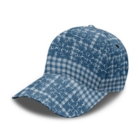 Gorra de Béisbol de Lona Curvada de Seis Paneles, Personalizable y Elegante, con Estampado Floral Estilo Hawaiano, Ajustable, Unisex, con Impresión por Transferencia de Calor