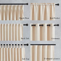 Cortinas Opacas Texturizadas Personalizadas a Precio de Fábrica para Ventanas de Dormitorio, Cortinas y Cenefas de Alta Calidad
