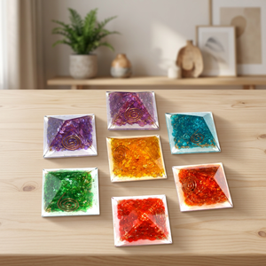 Fuente de Orgón con Piedras Preciosas Talladas con Temática de Amor, Energía Echakra - Product Image 3