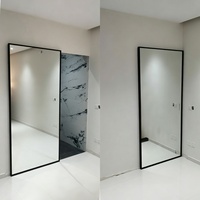 Sistem Pintu Geser Hantu American Style Magic 2, Perlengkapan Geser Tersembunyi, Aksesoris Geser Tanpa Rel