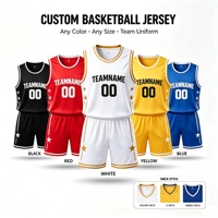 QuestLink Herren Hochwertiges Star-Basketballtrikot Stickerei Wärmeübertragungsdruck Team-Uniform Sommer-Sportbekleidung