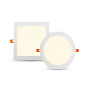 LED Panel Downlight özelleştirilebilir 24v DC 12W 18W 20W 24W Led gömme ince tavan yuvarlak kare LED Panel lamba