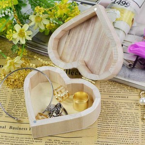 Caja de Madera Vintage en Forma de Corazón Personalizada con Grabado Láser, Logotipo Personalizado en Madera de Acacia para Anillos, Joyería, Regalo de Boda o San Valentín - Product Image 2