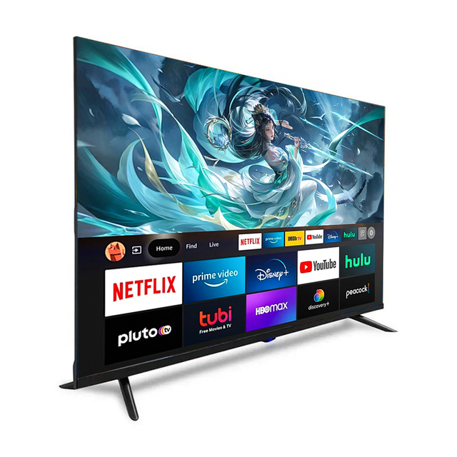 New Arrival 24-110" Mini-LED QLED UHD Smart TV, Android System HDR10 Voice Remote Luxury Home Entertainment LED Setup