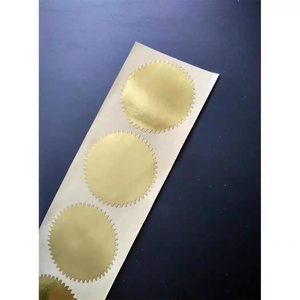 Sellos de Certificación con Formas Personalizadas, Adhesivos de Vinilo Impermeables en Color CMYK con Borde Dentado y Etiqueta Redonda - Product Image 5