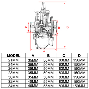 Carburador Universal JFG PWK de 21/24/26/28/30/32/34 mm para Motocicleta de 50 cc a 250 cc, Accesorios para Carburador de Fábrica - Product Image 3