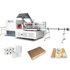 Wallpaper long products Automatic side sealing POF film shrink packing machine