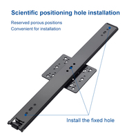 Glissières de porte à rabat cachées de 35mm Glissière télescopique pliante rotative pour meuble TV