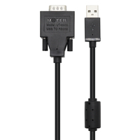 Cable Convertidor Serial USB RS232 UOTEK de 1.5M, USB-A a DB9 Macho de 9 Pines, con Blindaje Trenzado de PVC, para Múltiples Sistemas Informáticos UT-8232