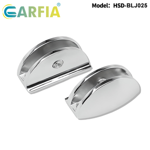Soportes de Cristal <span class=keywords><strong>Garfia</strong></span> de 12 mm, Forma de Media Luna, Abrazaderas de Cristal de Aleación de Zinc, Ajustables y Duraderos - Product Image 1