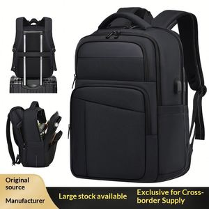 Hot Sell Custom Logo Men's Business Waterproof Luxury Oxford with USB Designer <b>Backpack</b> <b>Laptop</b> Bag Travel Back Pack Mochila - Product Image 1