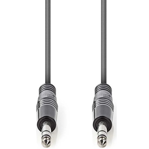 6.35mm <b>Stereo</b> Audio <b>Cable</b> Male To Male 5m Dark Grey - Product Image 2