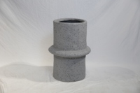 Vase à fleurs en fibre de verre fait main au design vintage pour l'intérieur et l'extérieur