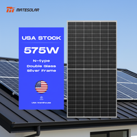 Panneaux solaires bifaciaux America Price Mate 575W, modules photovoltaïques demi-cellules, panneau solaire résidentiel, en stock aux États-Unis