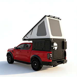 Coque de camping-car intégrée en aluminium moderne, légère et portable pour camionnette, avec rangement intégré, série Nomad, fourniture d'usine - Product Image 2