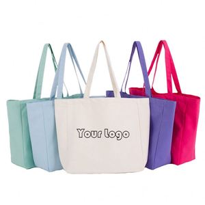 Wholesale Custom Blank Eco Friendly Dust Canvas Shoulder Tote Grocery <b>Bags</b> - Product Image 1
