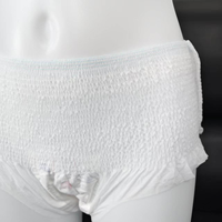 Culottes menstruelles jetables blanches de haute qualité pour femmes, usage nocturne, super absorption, protection contre les fuites latérales, en pâte de bois