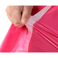 Sacs de courrier avec logo personnalisé imprimé Express recyclé rose rouge enveloppe de colis d'expédition de vêtements poly sac d'enveloppe d'enveloppe postale en poly