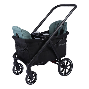 Bán buôn 6 cấu hình có thể tháo rời tán và ghế đôi đôi bé trẻ em 2 chỗ ngồi trẻ em Wagon Xe đẩy giỏ hàng cho trẻ em - Product Image 2