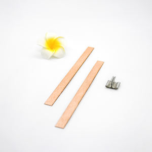 Prezzo all'ingrosso vendita calda senza fumo singola candela profumata stoppino in legno accessori per candele - Product Image 2