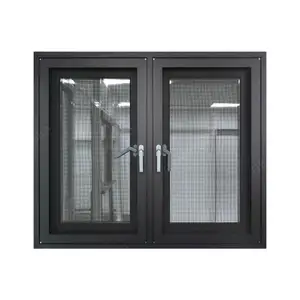 Cửa sổ kính cường lực nhôm đôi chất lượng cao cho nhà cửa sổ Nhôm 48x60 36x72