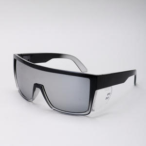 ANSI Z87規格適合 サイクリング用サイドシールド付きデザイナー高級カスタム卸売安全メガネ ハーフフレームプラスチック製傷防止レンズメタル - Product Image 3