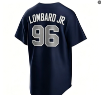 # Maillot de baseball cousu George Lombard Jr. pour hommes, femmes et jeunes, tailles S-4XL, maillot de baseball pour adultes